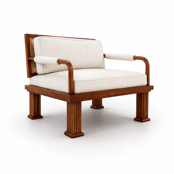 Solid Wood Lounge Chair