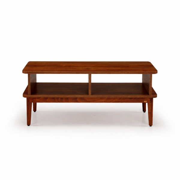 sheesham wood console table handcrafted jodhpur two open shelves rustic woods