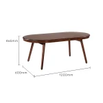 sheesham wood oval coffee table top view natural grain rustic woods jodhpur