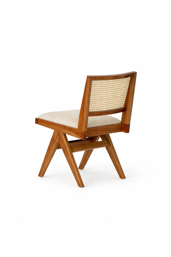 sheesham wood dining chair v shaped legs jodhpur manufactured rustic woods