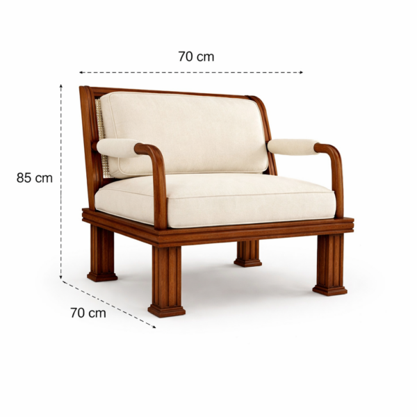Solid Wood Lounge Chair
