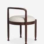solid sheesham wood stool light walnut finish rustic woods jodhpur