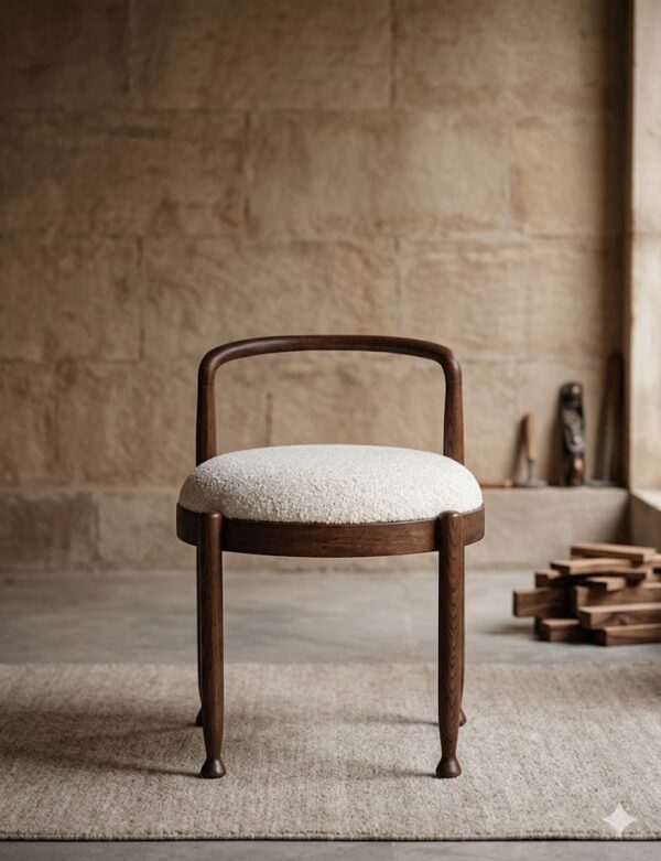 sheesham wood stool upholstered seat dimensions rustic woods jodhpur