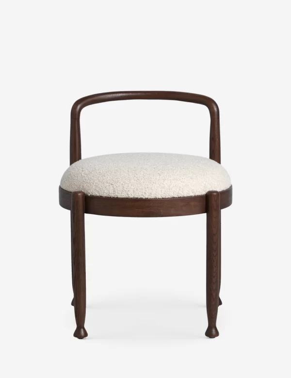 sheesham wood stool tapered legs ball feet side view rustic woods