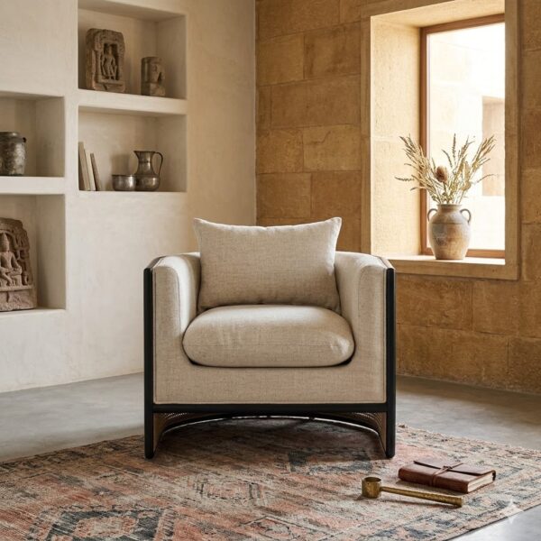 Solid Wood Lounge Chair