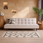 Solid wood sofa cum bed