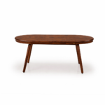 solid sheesham wood oval coffee table dark walnut finish rustic woods
