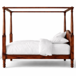 sheesham wood canopy bed king size dimensions queen california king rustic woods