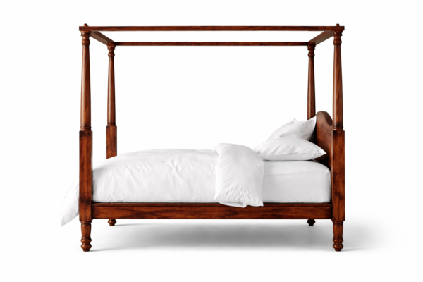sheesham wood canopy bed king size dimensions queen california king rustic woods