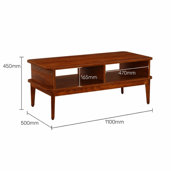 sheesham wood console table side view mid century design rustic woods