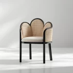 mango wood arm chair floral cane back dimensions charcoal black rustic woods jodhpur