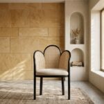 mango wood arm chair