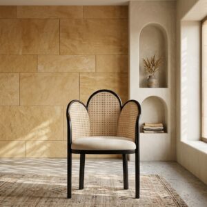 mango wood arm chair