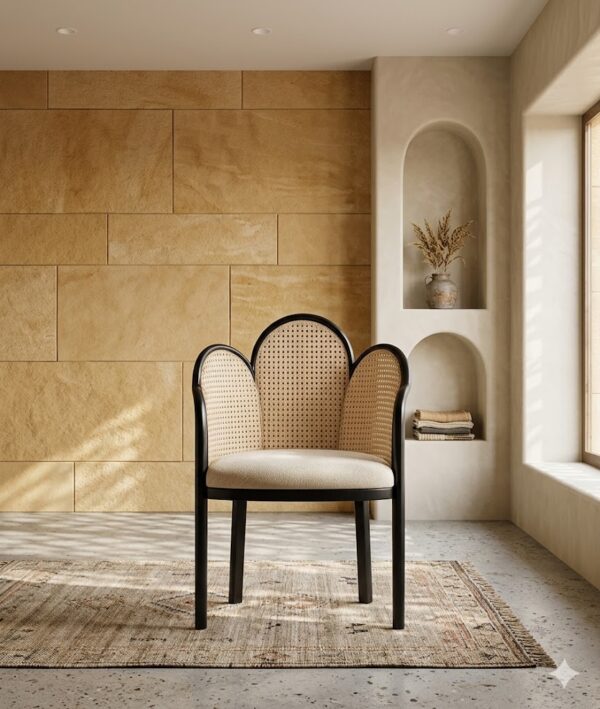 mango wood arm chair
