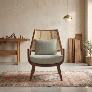sheesham wood lounge chair