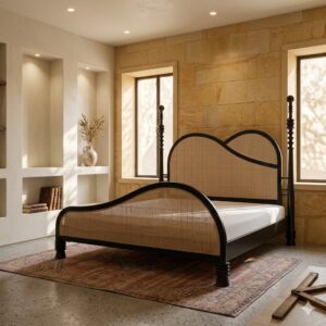 solid wood poster bed