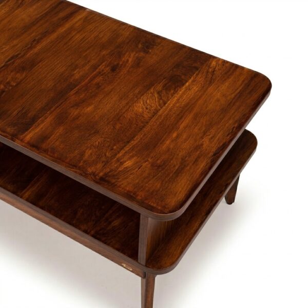 sheesham wood console table dimensions 110x50x45cm walnut finish rustic woods