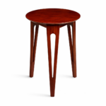 solid wood side table dimensions 55x40x40cm cherry finish rustic woods