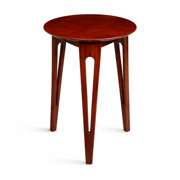 solid wood side table dimensions 55x40x40cm cherry finish rustic woods